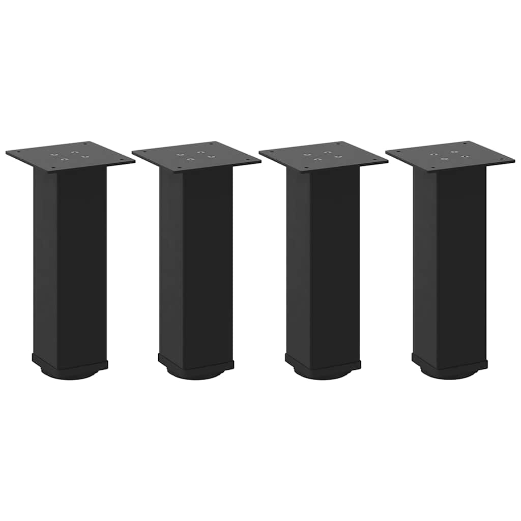 vidaXL Sohvapöydän jalat 4 kpl musta 42-44 cm teräs