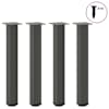 vidaXL konsoollaua jalad 4 tk, antratsiithall, 72&ndash;74 cm, teras