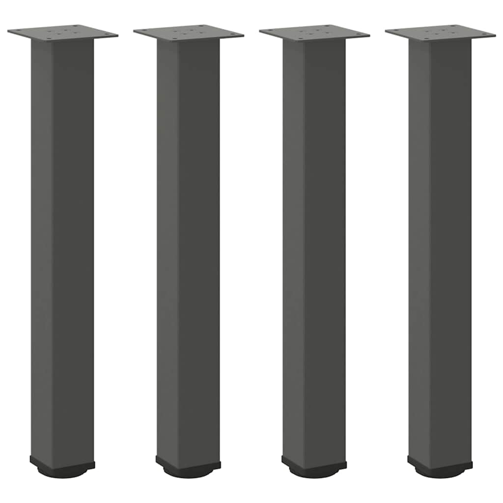 vidaXL Salontafelpoten 4 st 72-74 cm staal antraciet afbeelding
