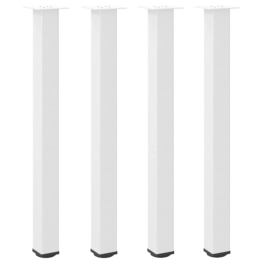 vidaXL Bartafelpoten 4 st 90-92 cm staal wit