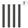 vidaXL baarilaua jalad 4 tk, antratsiithall, 90&ndash;92 cm, teras