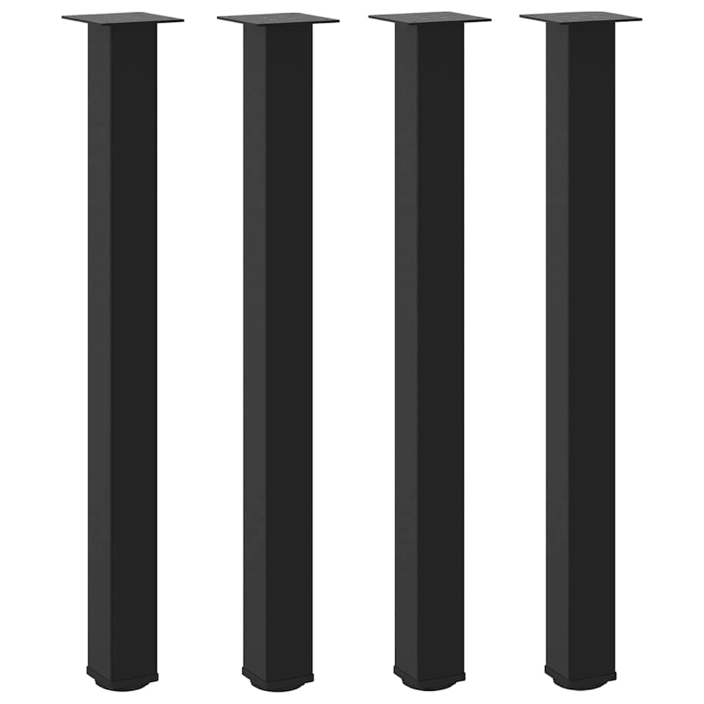 vidaXL Salontafelpoten 4 st 100-102 cm staal zwart afbeelding