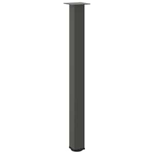 Nohy barového stolu 4 ks antracitové 100–102 cm ocelové - obrázek 4