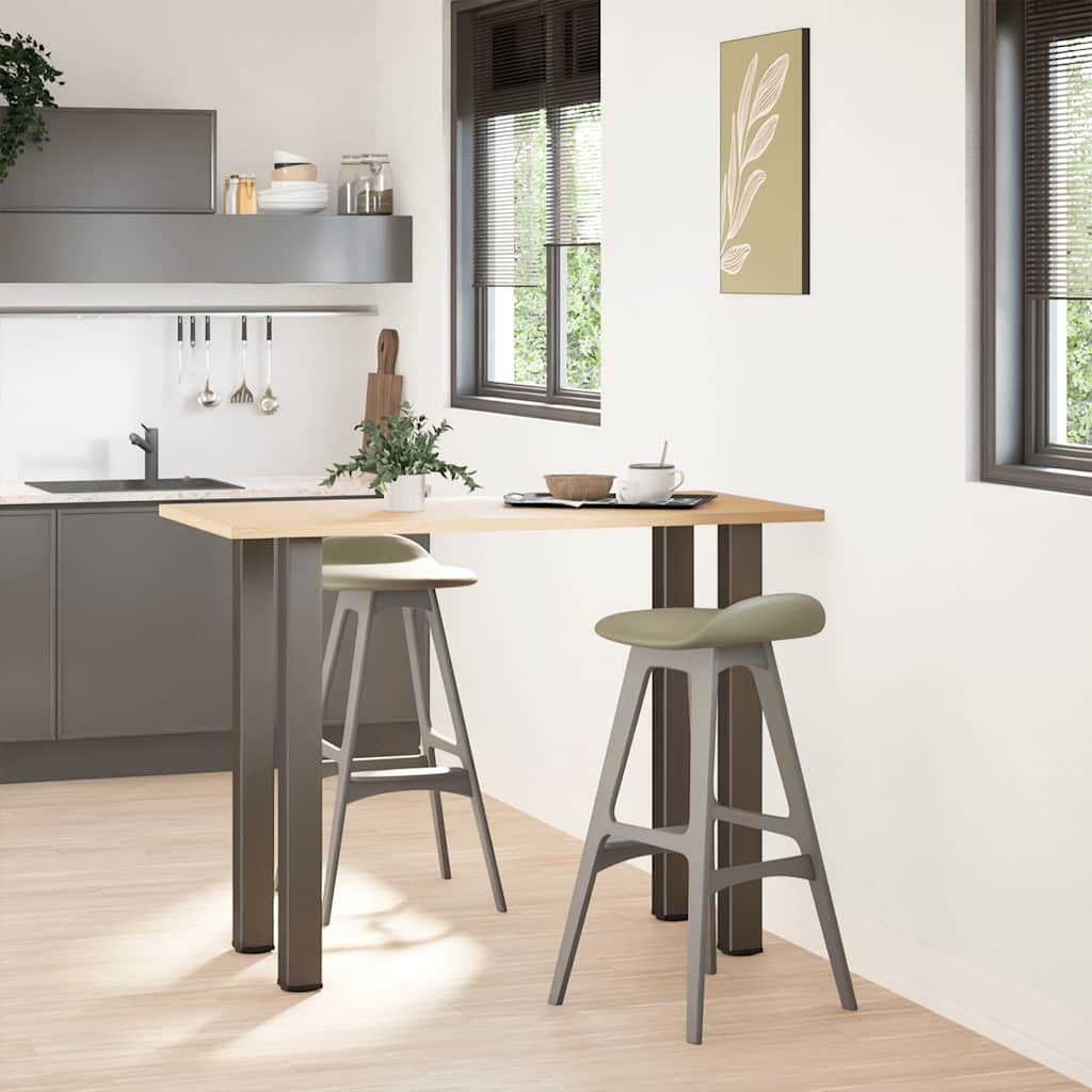 Thumbnail - vidaXL Bartischbeine 4 Stk. Naturstahl 100-102 cm Stahl