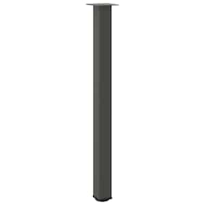 Nohy k barovému stolu 4 ks antracitové 110-112 cm ocelové - obrázek 4