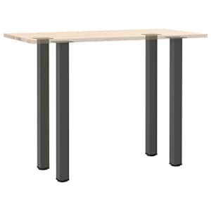 Nohy k barovému stolu 4 ks antracitové 110-112 cm ocelové - obrázek 8