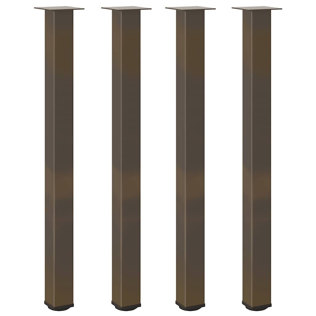 Thumbnail - vidaXL Bartischbeine 4 Stk. Naturstahl 110-112 cm Stahl