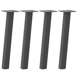 Nohy ke konferenčnímu stolku 4 ks antracitové 42 cm ocelové - obrázek 2