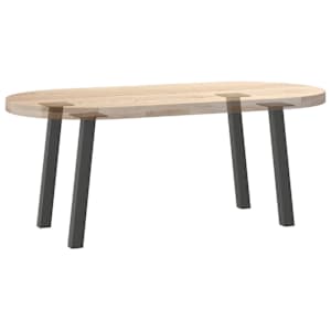 Nohy ke konferenčnímu stolku 4 ks antracitové 42 cm ocelové - obrázek 8