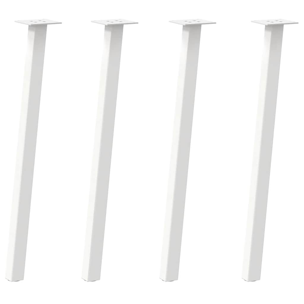 vidaXL Salontafelpoten 4 st 72 cm staal wit afbeelding