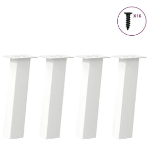 Nohy ke konferenčnímu stolku 4 ks bílé 30 cm ocelové - obrázek 1