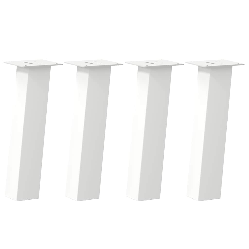 vidaXL Salontafelpoten 4 st 30 cm staal wit afbeelding