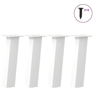 Nohy ke konferenčnímu stolku 4 ks bílé 42 cm ocelové - obrázek 1