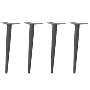 vidaXL kohvilaua jalad, koonilised, 4 tk, antratsiithall, 30&ndash;31 cm, teras