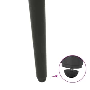 Nohy konferenčního stolku kuželového tvaru 4 ks antracitové 30-31 cm ocelové - obrázek 9