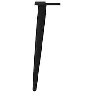 Nohy konferenčního stolku kuželového tvaru 4 ks černé 42-43 cm ocelové - obrázek 5