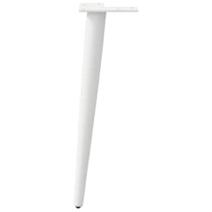 Nohy konferenčního stolku kuželového tvaru 4 ks bílé 42-43 cm ocelové - obrázek 5