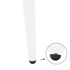 Nohy konferenčního stolku kuželového tvaru 4 ks bílé 42-43 cm ocelové - obrázek 9