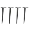 vidaXL kohvilaua jalad, koonilised, 4 tk, antratsiithall, 42&ndash;43 cm, teras