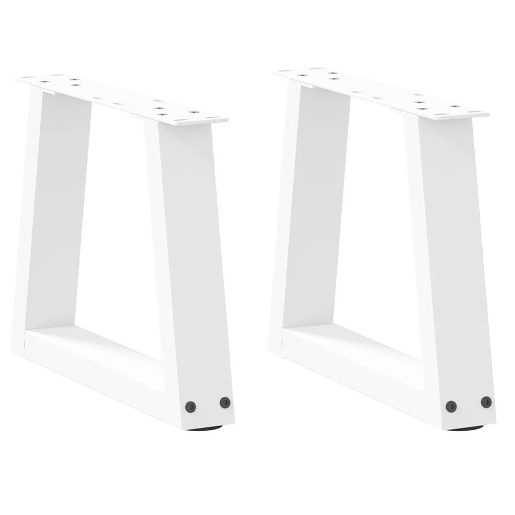 vidaXL Nohy konferenčního stolku ve tvaru V, 2 ks, bílé, 40 x (30-31,3) cm, ocel