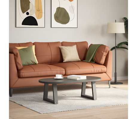 vidaXL Couchtischbeine V-Form 2 St&uuml;ck Anthrazit 40x(30-31,3) cm Stahl