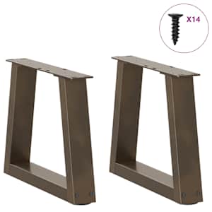 Nohy konferenčního stolku ve tvaru V 2 ks přírodní ocel 40 x (30-31,3) cm ocel - obrázek 3