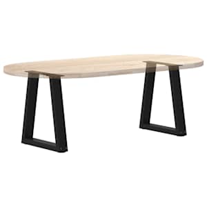 Nohy konferenčního stolku ve tvaru V, 2 ks, černé, 28 x (42-43,3) cm, ocel - obrázek 8