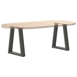 Nohy konferenčního stolku ve tvaru V, 2 ks, antracitové, 28 x (42-43,3) cm, ocel - obrázek 8