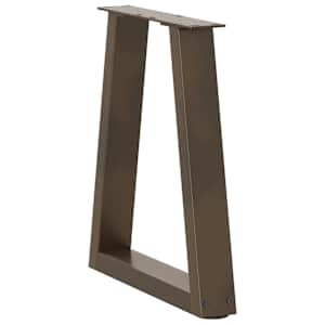 Nohy konferenčního stolku ve tvaru V, 2 ks, přírodní ocel, 28 x (42-43,3) cm, ocel - obrázek 4
