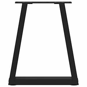 Nohy konferenčního stolku ve tvaru V, 2 ks, černé, 38 x (42-43,3) cm, ocel - obrázek 5