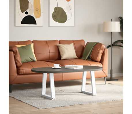 vidaXL Salontafelpoten 2 st V-vormig 38x(42-43,3) cm staal wit