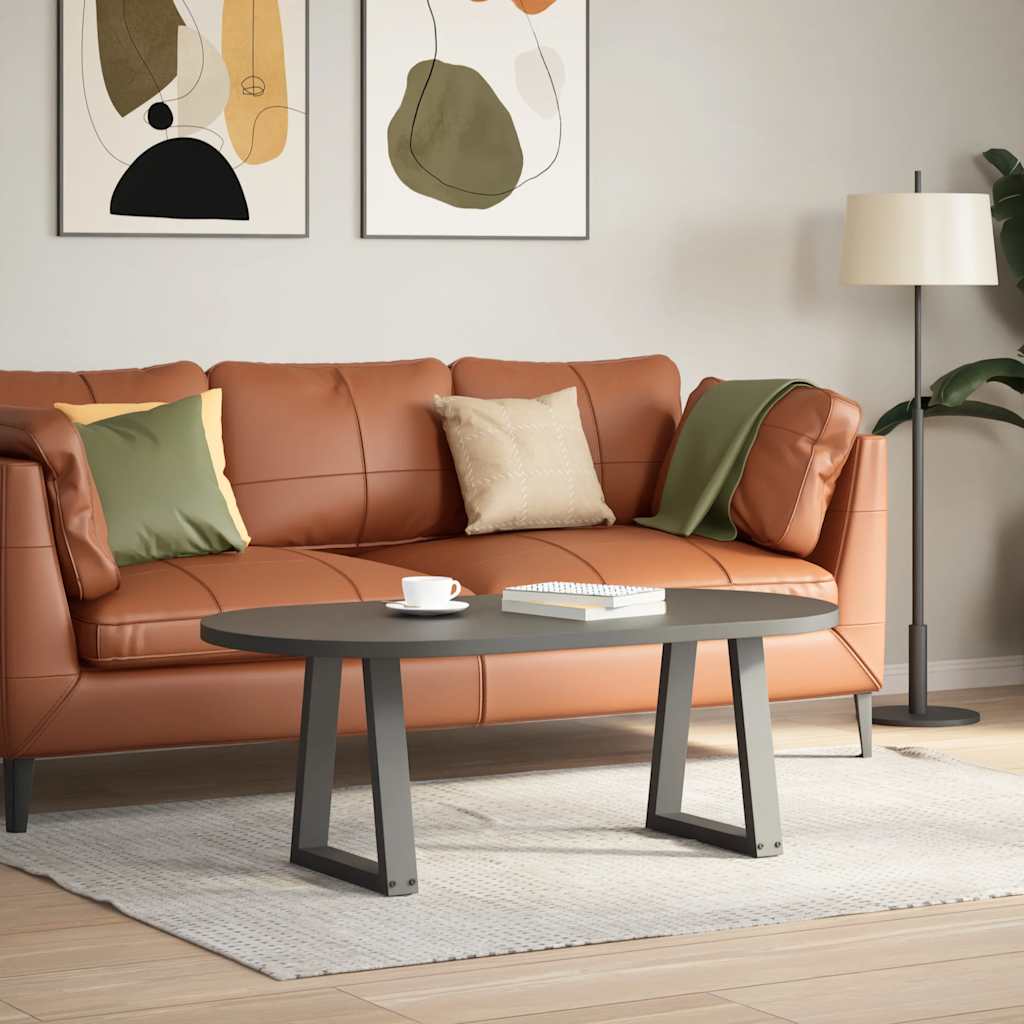vidaXL Eettafelpoten 2 st V-vormig 38x(42-43,3) cm staal antraciet afbeelding