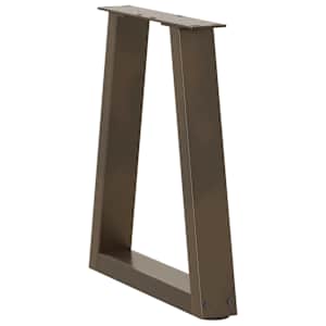 Nohy konferenčního stolku ve tvaru V, 2 ks, přírodní ocel, 38 x (42-43,3) cm, ocel - obrázek 4