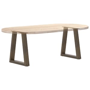 Nohy konferenčního stolku ve tvaru V, 2 ks, přírodní ocel, 38 x (42-43,3) cm, ocel - obrázek 8