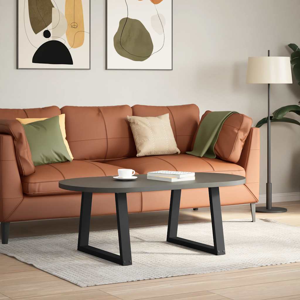 vidaXL Ruokapöydän jalat V-muotoinen 2 kpl Musta 60x(42-43,3) cm Teräs