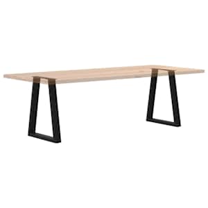 Nohy k jídelnímu stolu ve tvaru V, 2 ks, černé, 50x(72-73,3) cm, ocel - obrázek 8