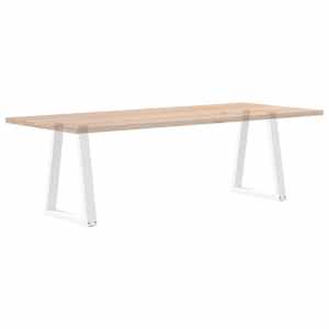 Nohy k jídelnímu stolu ve tvaru V, 2 ks, bílé, 50x(72-73,3) cm, ocel - obrázek 8