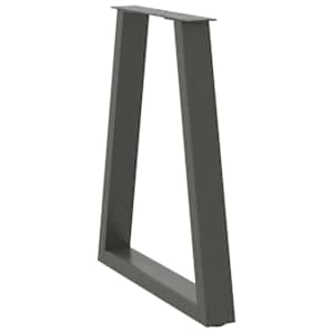 Nohy k jídelnímu stolu ve tvaru V, 2 ks, antracitové, 50x(72-73,3) cm, ocel - obrázek 4
