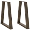 vidaXL s&ouml;&ouml;gilaua jalad V-kujulised 2 tk, naturaalne teras, 50 x (72&ndash;73,3) cm, teras