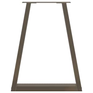 Nohy k jídelnímu stolu ve tvaru V, 2 ks, přírodní ocel, 50 x (72-73,3) cm, ocel - obrázek 5