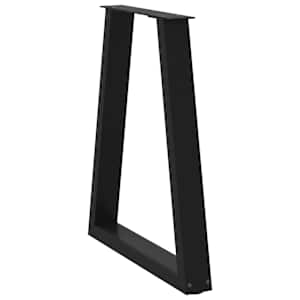 Nohy k jídelnímu stolu ve tvaru V, 2 ks, černé, 60 x (72-73,3) cm, ocel - obrázek 4