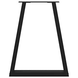 Nohy k jídelnímu stolu ve tvaru V, 2 ks, černé, 60 x (72-73,3) cm, ocel - obrázek 5