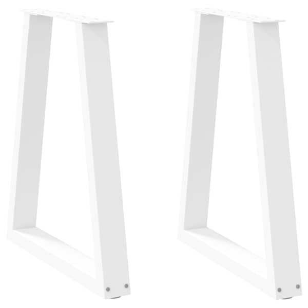 vidaXL s&ouml;&ouml;gilaua jalad, V-kujulised, 2 tk, valged, 60 x (72&ndash;73,3) cm, teras