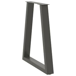 Nohy k jídelnímu stolu ve tvaru V, 2 ks, antracitové, 60 x (72-73,3) cm, ocel - obrázek 4