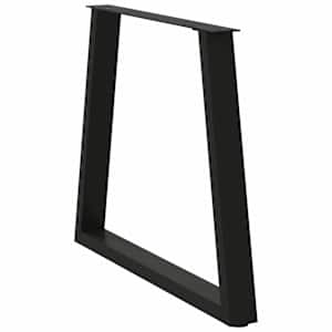 Nohy k jídelnímu stolu ve tvaru V, 2 ks, černé, 70 x (72-73,3) cm, ocel - obrázek 4