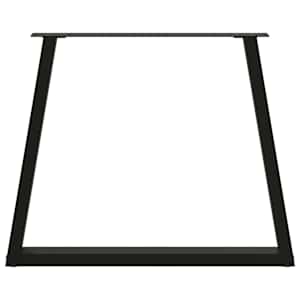 Nohy k jídelnímu stolu ve tvaru V, 2 ks, černé, 70 x (72-73,3) cm, ocel - obrázek 5