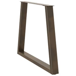 Nohy k jídelnímu stolu ve tvaru V, 2 ks, přírodní ocel, 70 x (72-73,3) cm, ocel - obrázek 4