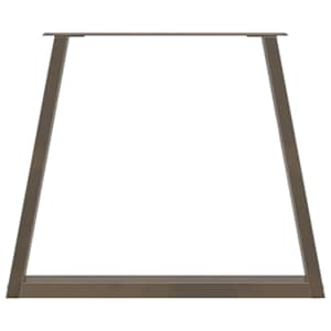Nohy k jídelnímu stolu ve tvaru V, 2 ks, přírodní ocel, 70 x (72-73,3) cm, ocel - obrázek 5