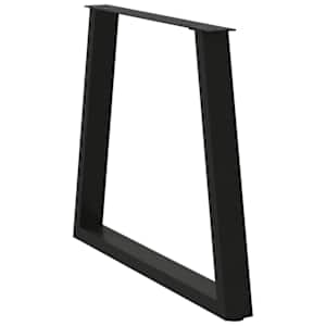 Nohy k jídelnímu stolu ve tvaru V, 2 ks, černé, 80 x (72-73,3) cm, ocel - obrázek 4