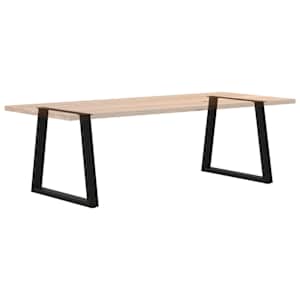 Nohy k jídelnímu stolu ve tvaru V, 2 ks, černé, 80 x (72-73,3) cm, ocel - obrázek 8